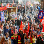 Tenth day of national strike and protest in France against the pension reform