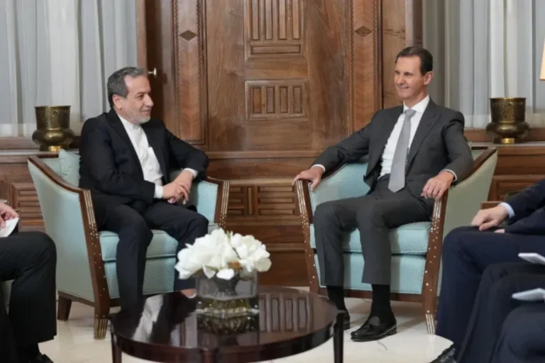 لقاء الأسد (يمين) وعراقجي تناول قضايا أبرزها التطورات الجارية شمالي سوريا (الأوروبية)