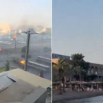 المسيرة اليمنية استهدفت منطقة سياحية وسط مدينة إيلات (مواقع التواصل)