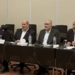 وفد حماس المشارك في مفاوضات شرم الشيخ بمصر (الصحافة الفلسطينية)