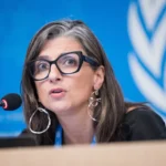 مقررة الأمم المتحدة لحقوق الإنسان في فلسطين فرانشيسكا ألبانيزي (رويترز)