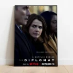 الملصق الدعائي لمسلسل "هيئة دبلوماسية" (الجزيرة)